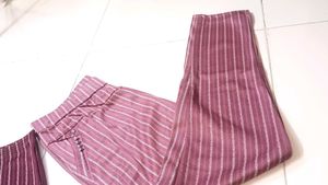 New Striped Maroon Palazzo Pants, combo at sale