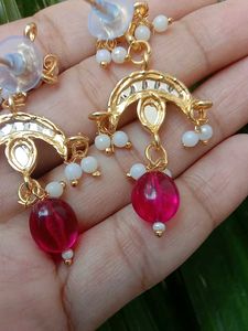 rajputi Designer Chandbali Earrings