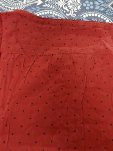 Chic Polka Dot Red Blouse
