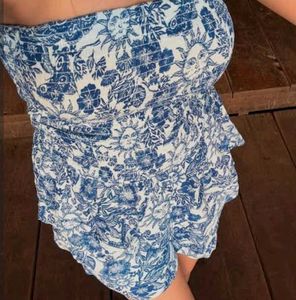 Blue Floral Dress