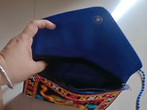 Embroidered Clutch Bag