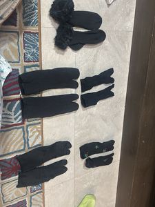 5 pair of black socks for women
