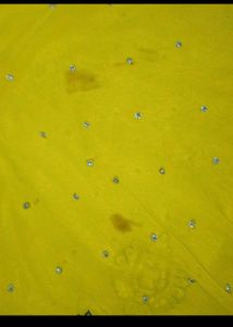 Beautiful Yellow Saree and Blouse Set