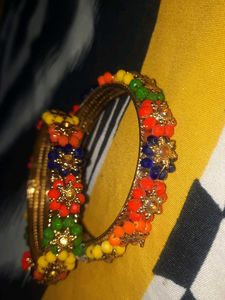 Boho Beaded Bangle Set