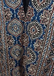 pure modal ajrakh suit set