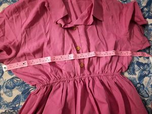 🔥SALE🔥Flared Pink Casual Mini Dress