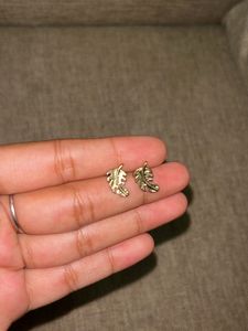 Small Leaf Shaped Studs