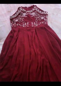 Beautiful Pink Embroidered Ethnic Gown