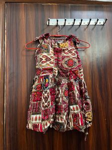 multicolour pretty short kurti