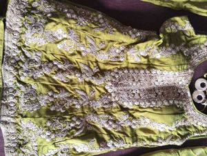 Mehendi Peplum Style Sharara / flapper