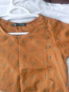 Stylish Brown Printed Kurta