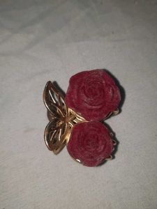 Vintage Rose Claw clip