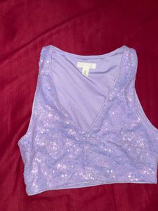 Sparkly Lavender Top