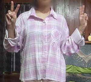 Plaid lavender shirt
