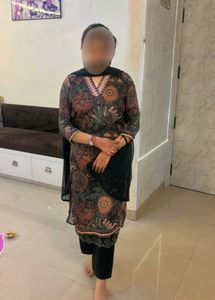 🌟Embroidered Floral Print Kurta 3 piece set🌟