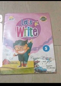 4 writing book and one nursery