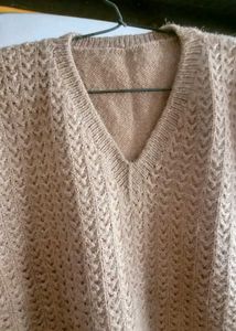 V-Neck Sleeveless Knit Sweater Vest