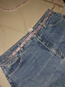 Cross Patch Wide Leg Jeans handmade