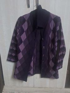 Stylish Diamond Pattern Jacket