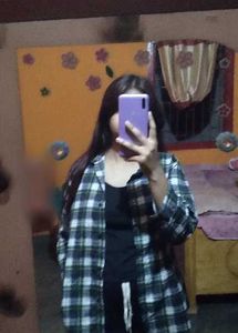 Plaid Button-Up Shirt