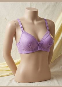 New Purple Lace Padded Bra