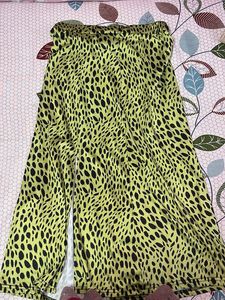 Urbanic Leopard Print Wide Leg Pants