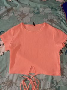 Trendy Ribbed Crop Top
