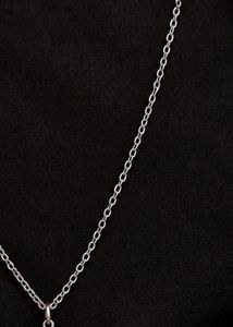 Silver Chain Necklace and Stud Earrings Set