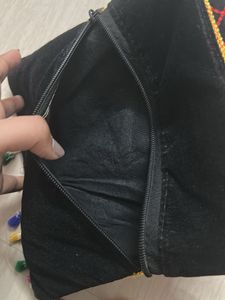 Embroidered Peacock Clutch Bag