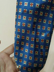 Classic Blue Patterned Men's Tie