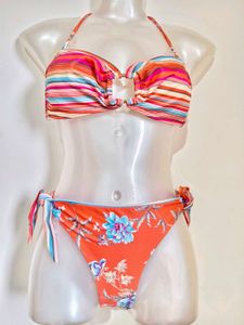 🎁Buy 1, Get 1 FREE🎁Striped &amp; Floral Bikini Set