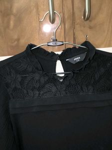 Elegant Black 3/4th sleeve Top