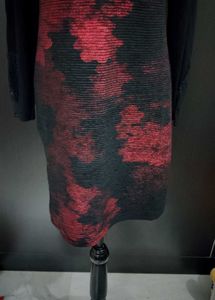Chic Black &amp; Red Floral Dress
