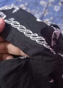 pakistani Black &amp; White Kurta Set