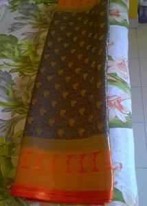 Tissue Silk Bluish Saree