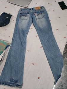 Women's Blue Flared Jeans
