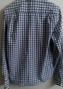 Blue Gingham Checkered Shirt