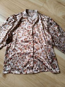 Boho Printed Long Sleeve Blouse