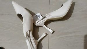 Elegant Cream Slingback Heels from UAE MAX