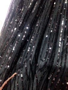 Elegant Black &amp; Gold Cocktail Gown