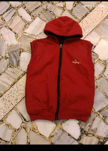 Tommy Hilfiger Kids Red Hoodie Vest