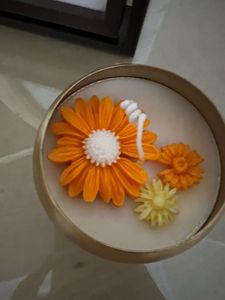 Decorative Floral Scented Candle