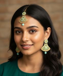 Mint Green & Gold Jewelry Set