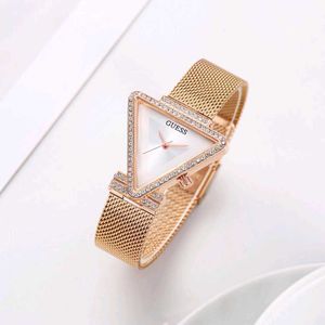 Elegant Triangle Guess Watch with Crystals