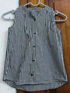 Gingham Sleeveless Top