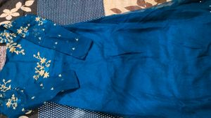Beautiful Teal Embroidered Kurta