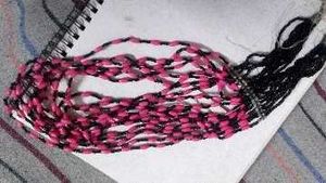 Pink & Black Hair Tie