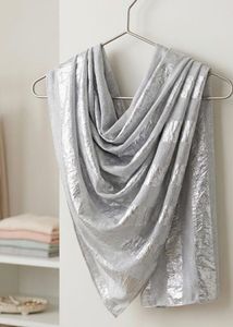 Sparkling Silver Hijab Scarf