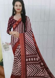 Stylish Striped Saree lite weight