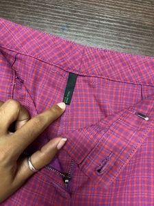 United Colours of Benetton Plaid Pink Shorts